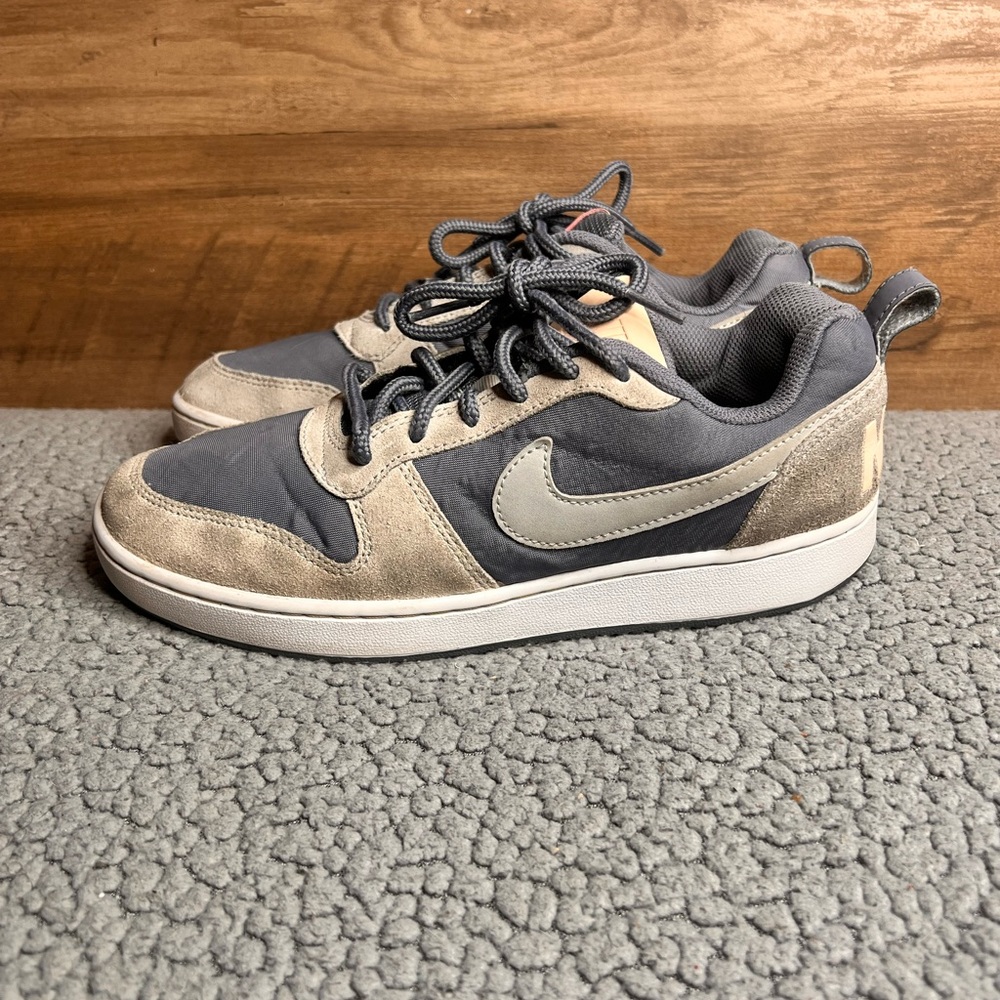 Nike Court Borough Premium Low Armory Blue And Gray Women’s Size 8 861533-400